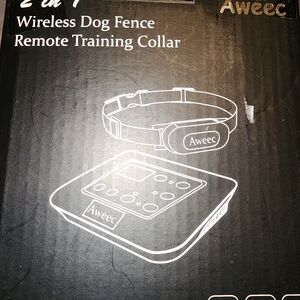 Black Wireless Dog Fence and Remote Training Collar
